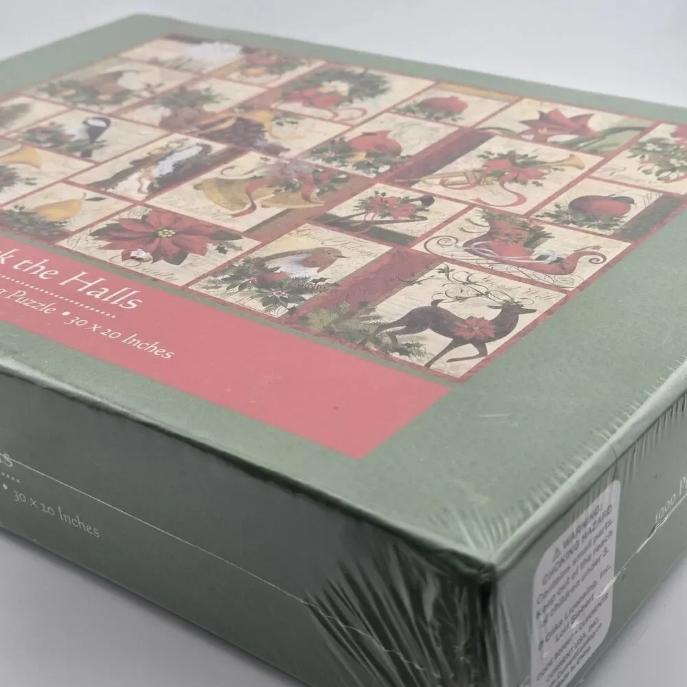 DECK THE HALLS 1000 piece interlocking puzzle NIB